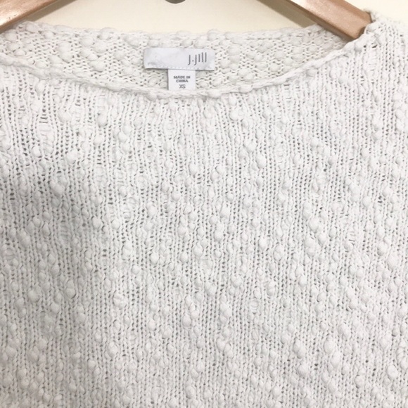 |J Jill| Textured Cotton Pullover Sweater Sz XS - Picture 4 of 5